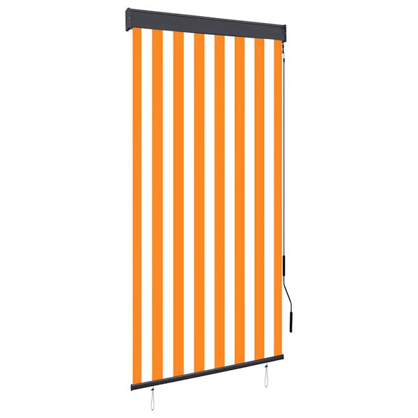 vidaXL v&auml;liruloo 80 x 250 cm, valge ja oranž