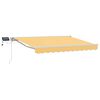 vidaXL Manuaalne varikatus LED-idega Liivakarva 3 x 2,5 m
