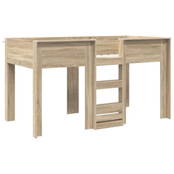 vidaXL Kiipevoodi Lastele Sonoma tamm 100 x 200 cm Tehispuit