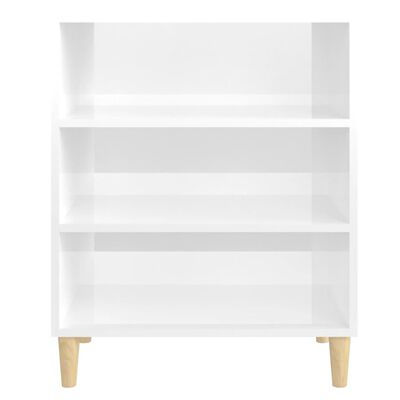 vidaXL puhvetkapp kõrgläikega valge 57x35x70 cm, puitlaastplaat