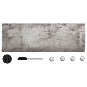 vidaXL seinakinnitusega must magnettahvel, klaas 60 x 20 cm