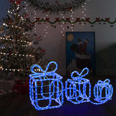 vidaXL jõulukaunistus, kingikarbid, 180 LEDi, õue või tuppa