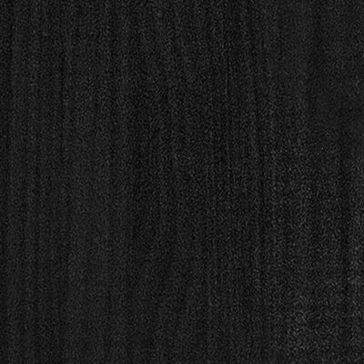 vidaXL raamatukapp, must, 80 x 35 x 71 cm, täismännipuit