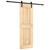 vidaXL Libisev uks 70 x 210 cm Tahke m&auml;nnipuit (t&ouml;&ouml;tlemata)