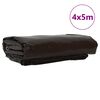 vidaXL Tarpaulin 650g / m&sup2; Pruun 4 x 5 m L&otilde;uend PVC kattega