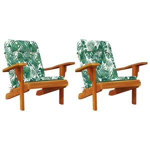 vidaXL Toolipadjad 2 pcs Lehe muster 58 x 77 x 4,5 cm Oxfordi kangas