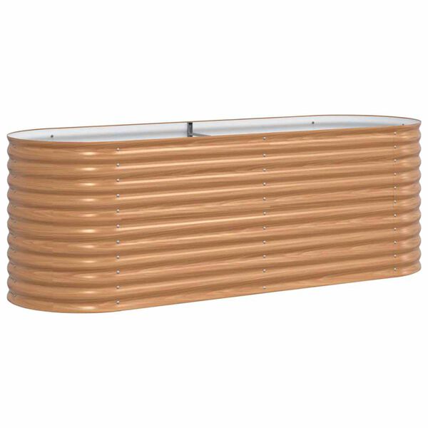 vidaXL K&otilde;rge peenar Pruun 240 x 80 x 81 cm Teras