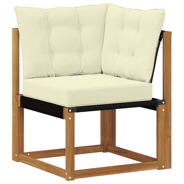 vidaXL V&auml;li diivanikomplekt padjaga 7 pcs Looduslik ja kreem