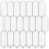 vidaXL Sulgedest plaat 20 tk Valge Hall 30 x 30 cm Pol&uuml;uretaan ja PET