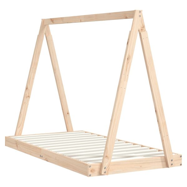 vidaXL lastevoodi raam, 80 x 160 cm, m&auml;nnipuit