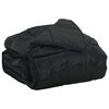 vidaXL Suvised teki Must 220 x 240 cm Satiin ja mikrofiber
