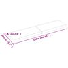 vidaXL lauaplaat, tumepruun, 160x40x(2-6) cm, töödeldud täispuit