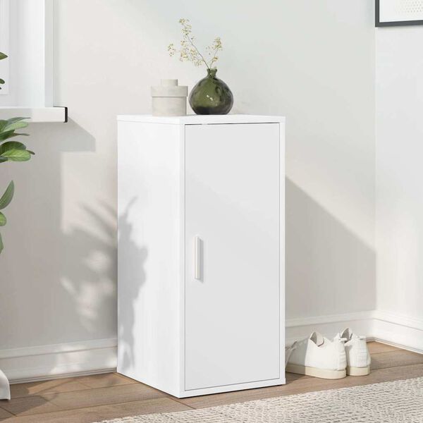 vidaXL kingakapp, valge, 32 x 35 x 70 cm, tehispuit