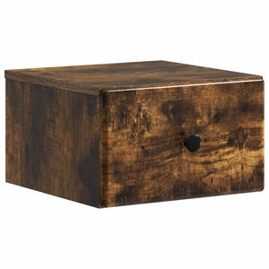 vidaXL Seinale kinnitatav &ouml;&ouml;tis Suitsutatud tamm 34,5 x 33 x 20 cm