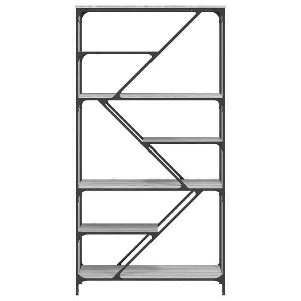 vidaXL raamaturiiul, hall Sonoma tamm, 91x36x176 cm, tehispuit/teras