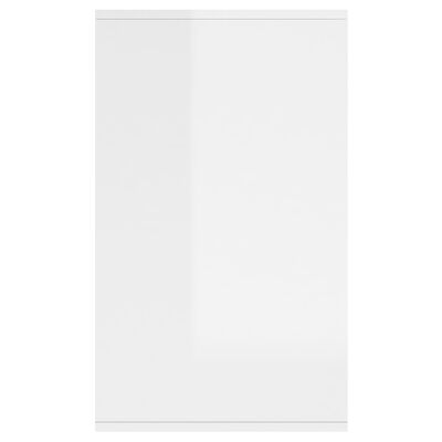 vidaXL puhvetkapp, kõrgläikega valge, 135 x 41 x 75 cm, puitlaastplaat