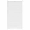 Plisseekardin 110 x 200 cm valge