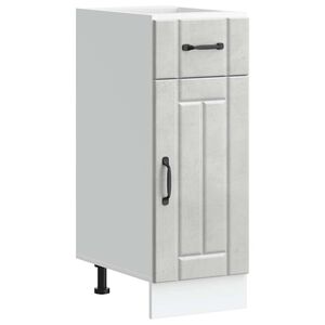 vidaXL k&ouml;&ouml;gi aluskapp Lucca, betoonhall, tehispuit