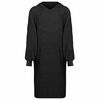 vidaXL Tekk-pusa KINN Must XL Puuvill