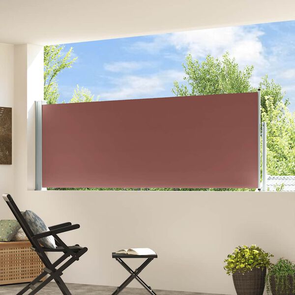 vidaXL lahtit&otilde;mmatav terrassi k&uuml;lgsein, 100 x 300 cm, pruun