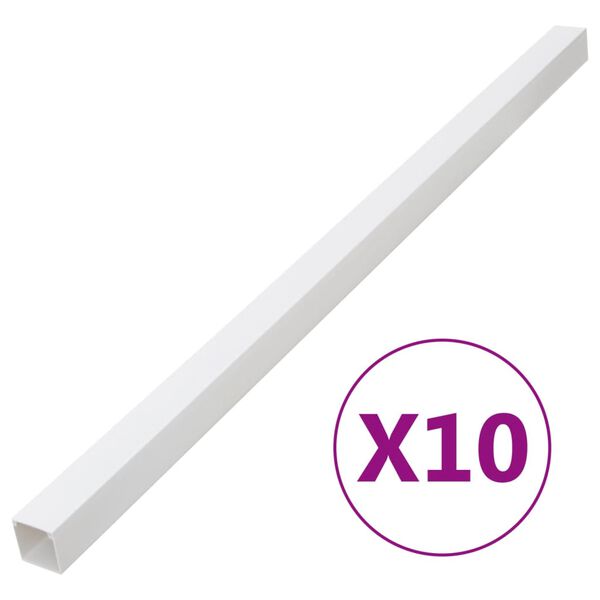 vidaXL kaablikanal 100x40 mm 10 m PVC