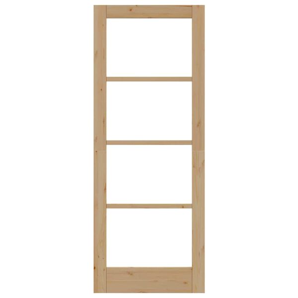 vidaXL Sisekliinik koos klaasiga ORKDAL Pruun 78 x 202 cm