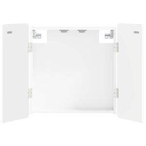 vidaXL Dartboardi kapp ZWOLLE K&otilde;rgl&auml;ikega valge 52,5 x 10,5 x 57,5 cm