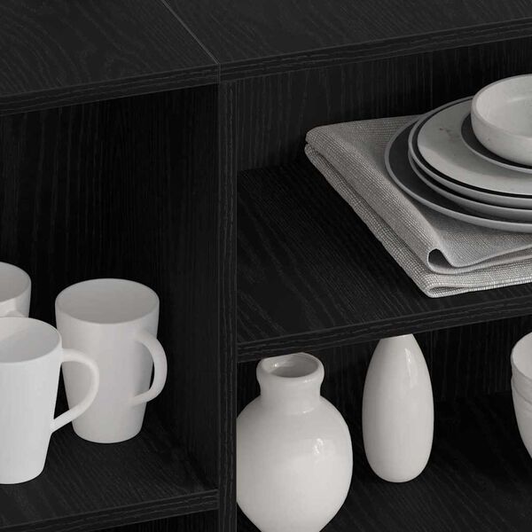 vidaXL K&otilde;ide Must tamm 120 x 30 x 75 cm Tehispuit