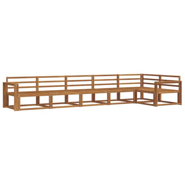 vidaXL V&auml;li diivanikomplekt 6 pcs Neutraalne Tugev akatsiapuu