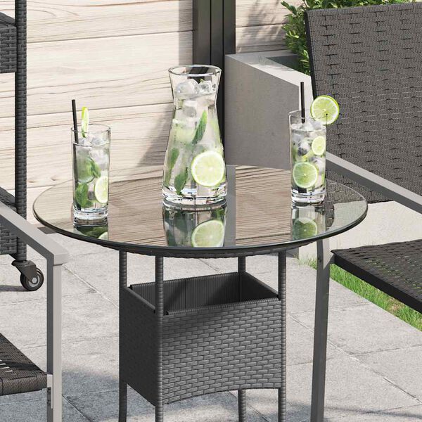 vidaXLi lauaplaat karastatud klaasist, &uuml;mmargune, 500 mm