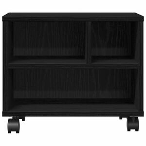 vidaXL Printeri alus Must tamm 41 x 32 x 34,5 cm Tehispuit