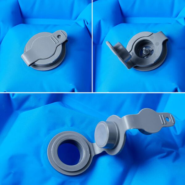 vidaXL täispuhutav matkamadrats, sinine, 190 x 58 x 6 cm