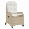 vidaXL Lamamistool padjaga Beež 56 x 66 x 95 cm pol&uuml;rotang