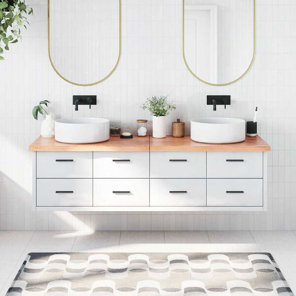 vidaXL vannitoa tasapind, helepruun, 180 x 60 x (2-4) cm, t&auml;ispuit