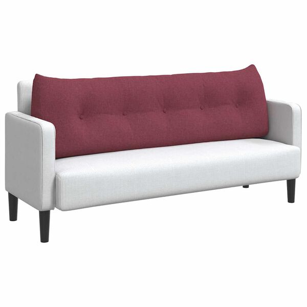 vidaXL Seljatugi padi Veinpunane 160 x 24 x 50 cm kangas