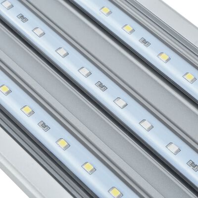 vidaXL LED-valgusega akvaariumilamp 120-130 cm, alumiinium IP67