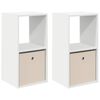 vidaXL &Ouml;&ouml;kapp 2 tk Valge 35 x 32 x 68,5 cm Tehispuit