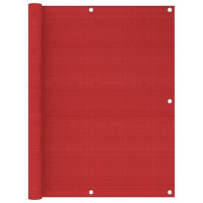 vidaXL rõdusirm, punane, 120 x 300 cm, HDPE