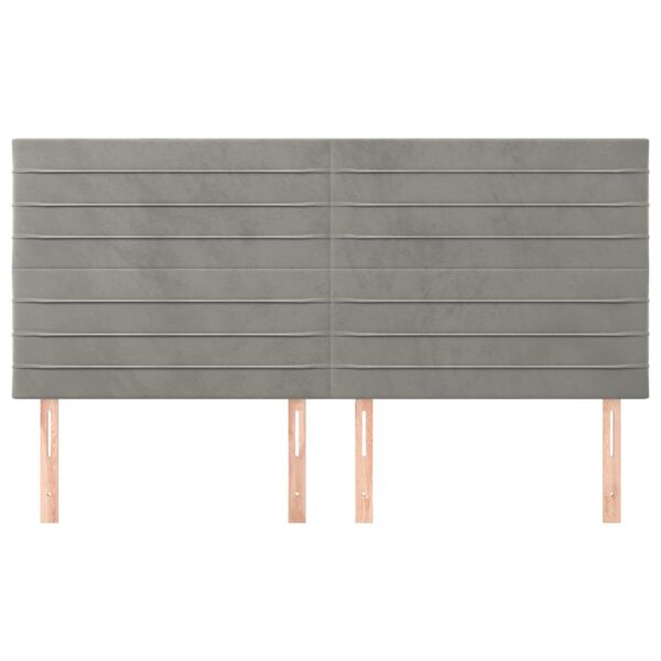 vidaXL peatsiplaat, helehall, 160 x 5 x 118/128 cm, samet