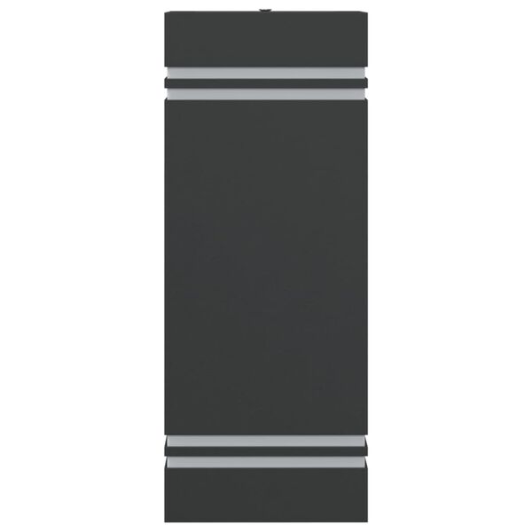 vidaXL &otilde;ue seinavalgusti, must, roostevaba teras