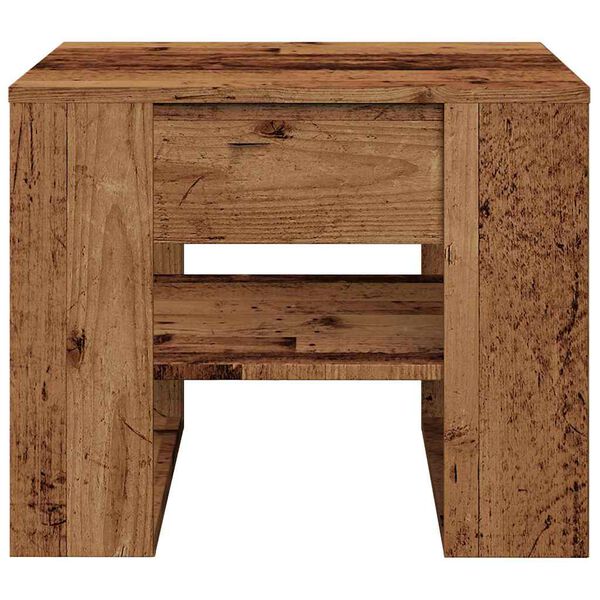 vidaXL diivanilaud Old Wood 55,5x55x45 cm Engineered Wood