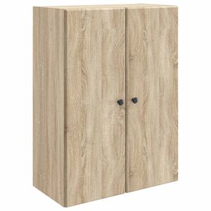 vidaXL Seinale kinnitatav kapp Sonoma tamm 66 x 34,5 x 90 cm Tehispuit