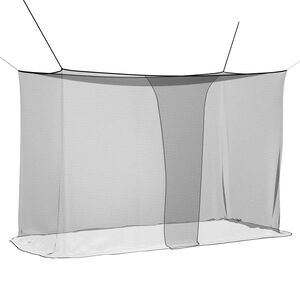vidaXL S&auml;&auml;sev&otilde;rk voodi jaoks 156 mesh Must 220 x 100 x 150 cm