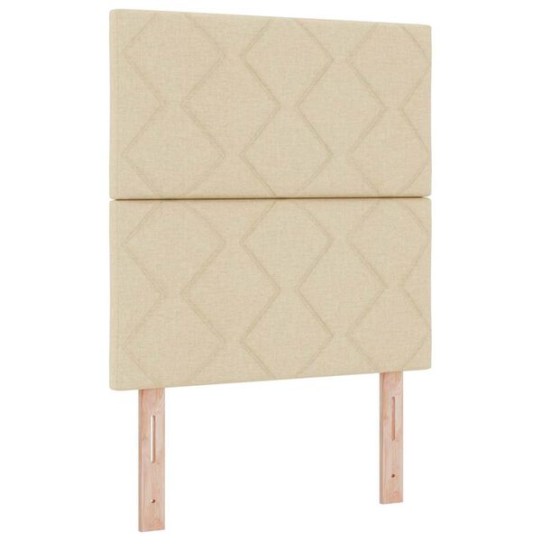 vidaXL Karbi vedrumadrats madratsiga peaga cream 80 x 200 cm kangas