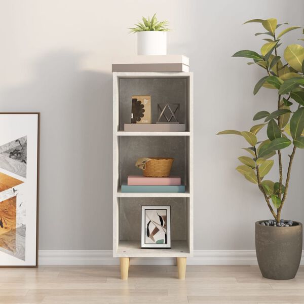 vidaXL puhvetkapp, valge, 34,5x32,5x90 cm, tehispuit