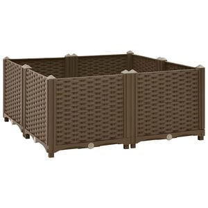 vidaXL taimekast 80 x 80 x 38 cm, pol&uuml;prop&uuml;leen