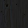 vidaXL voodiraam, must, täismännipuit, 75 x 190 cm