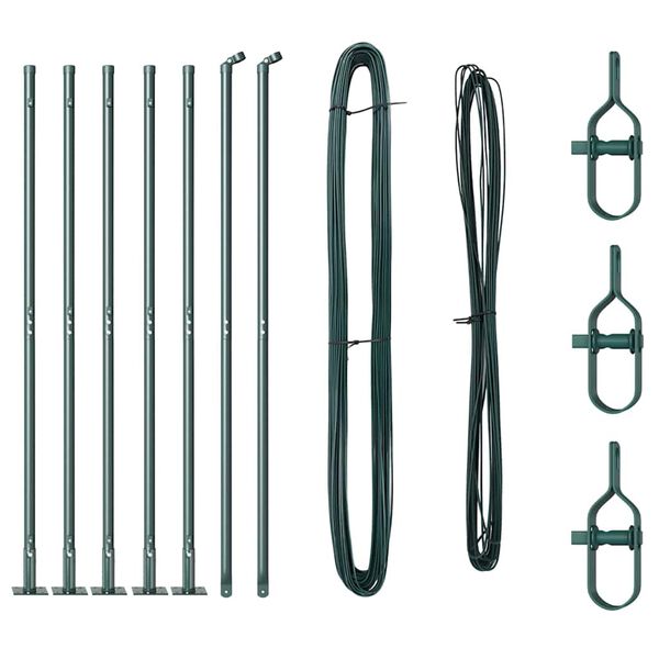 vidaXL Aiapost 7 pcs Roheline Teras