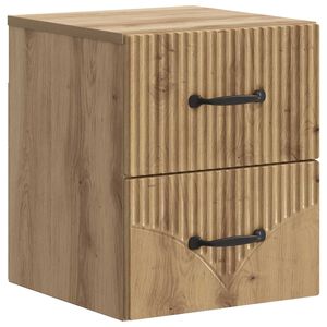 vidaXL Seinale kinnitatav &ouml;&ouml;tis Artisan tamm 34,5 x 33 x 40 cm