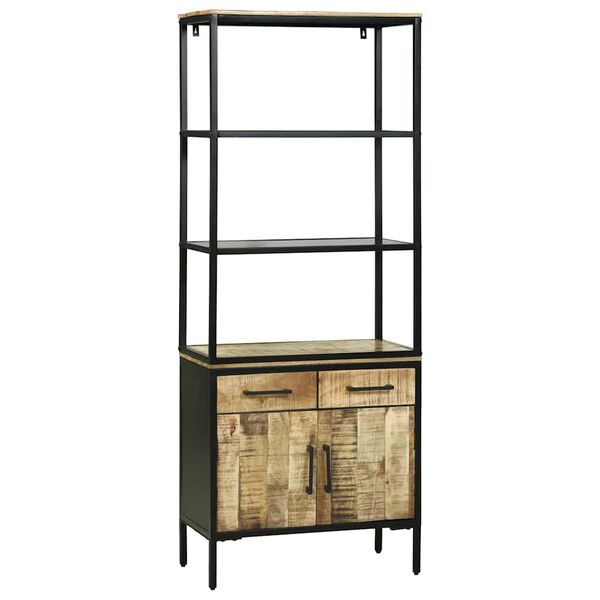 vidaXL K&otilde;rgushein sahtliga Pruun 70 x 35 x 180 cm Tugev mango puu